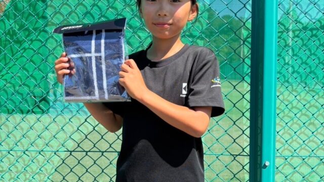 室蘭ジュニアチャレンジ シングルス大会の結果と写真を公開